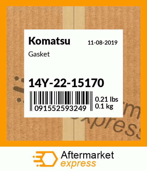 Spare part 14Y-22-15170 + Gasket