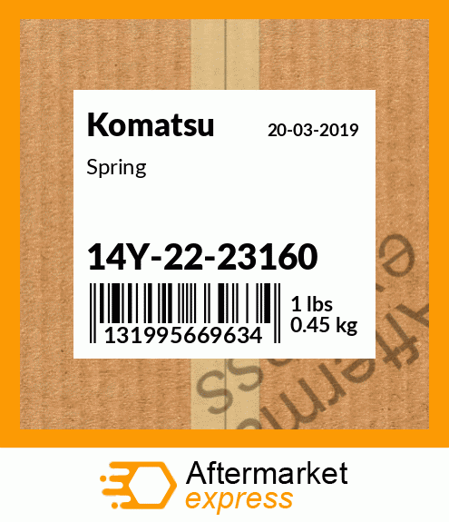 Spare part 14Y-22-23160 + Spring