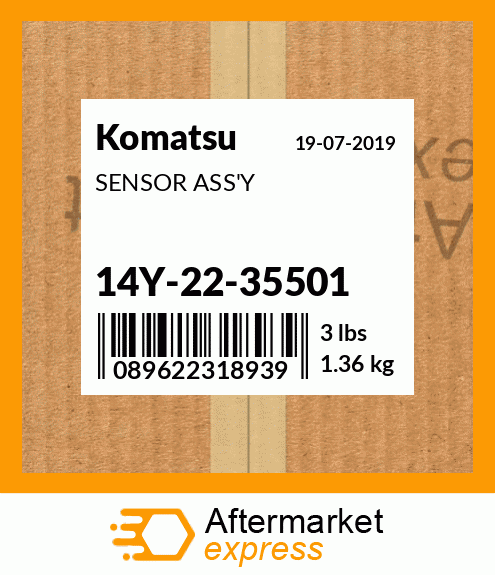 Spare part 14Y-22-35501 + SENSOR ASS'Y