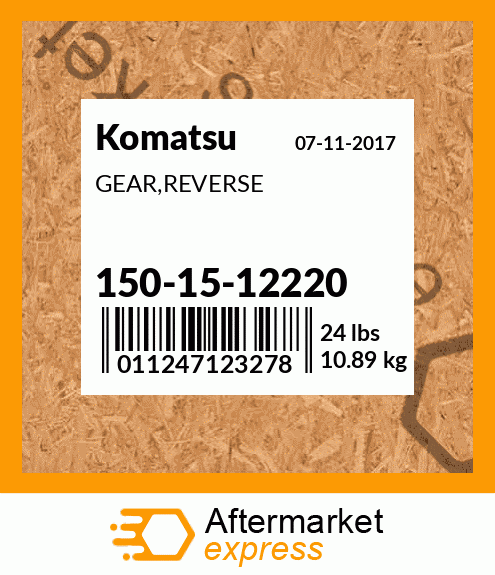 Spare part 150-15-12220 + GEAR,REVERSE