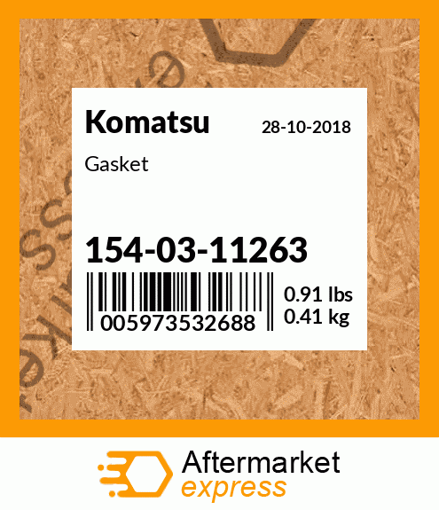 Spare part 154-03-11263 + Gasket