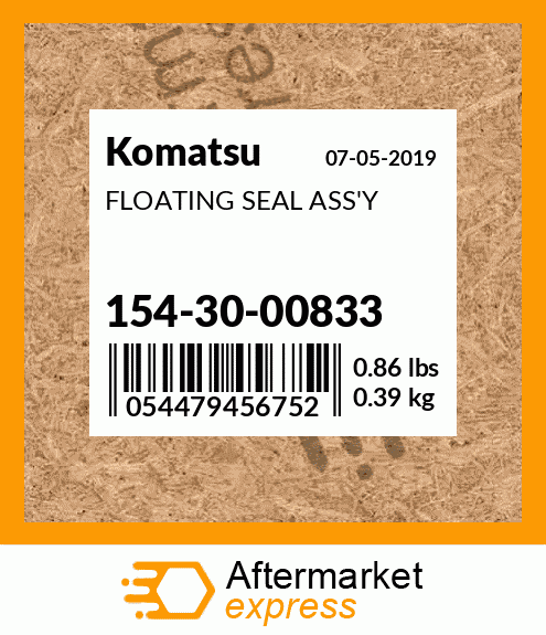 Spare part 1543000833 + FLOATING SEAL ASS'Y