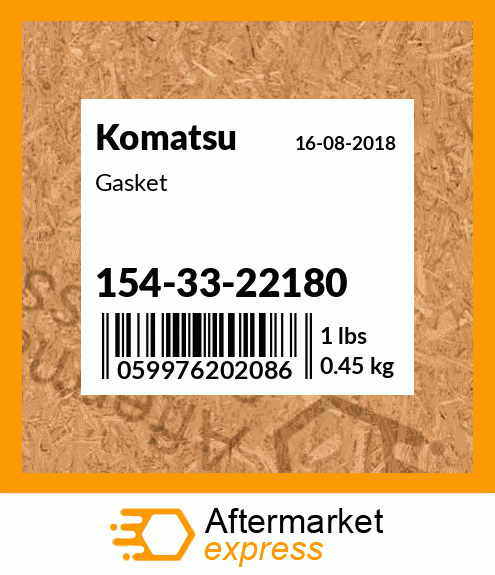 Spare part 154-33-22180 + Gasket