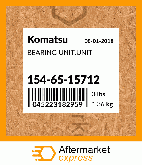 Spare part 154-65-15712 + BEARING UNIT,UNIT