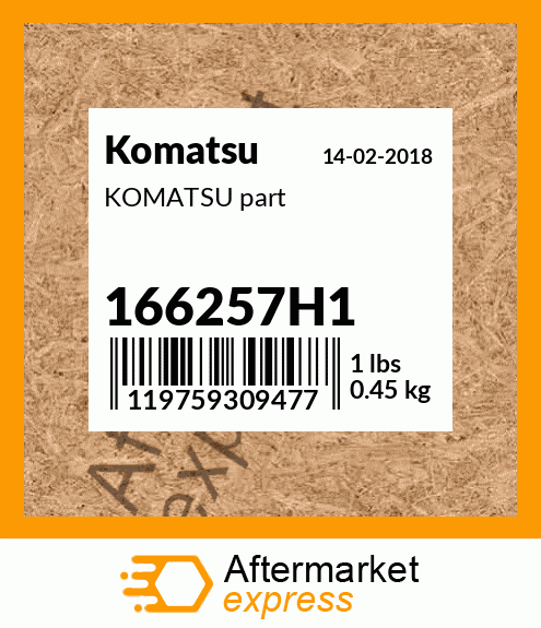 KOMATSU part 166257H1