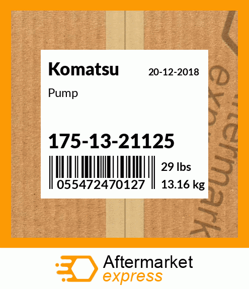 Spare part 1751321125 + Pump