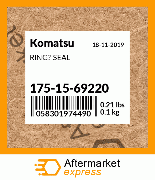 Spare part 1751569220 + RING? SEAL