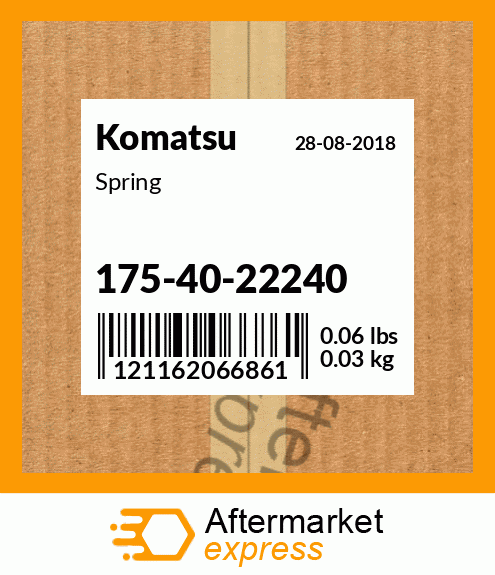 Spare part 175-40-22240 + Spring