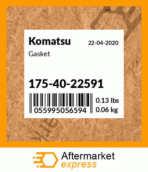 Spare part 175-40-22591 + Gasket