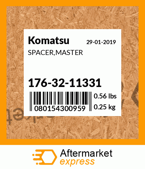 Spare part 1763211331 + SPACER,MASTER