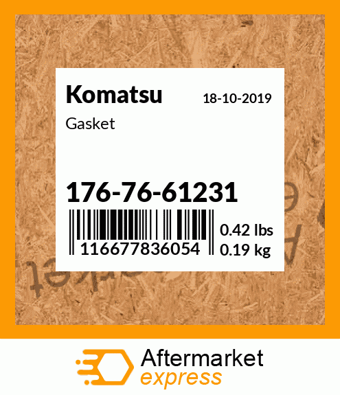 Spare part 176-76-61231 + Gasket