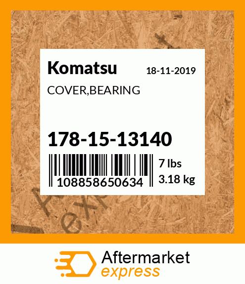 Spare part 1781513140 + COVER,BEARING