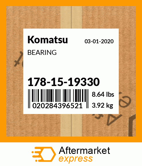 Spare part 178-15-19330 + BEARING