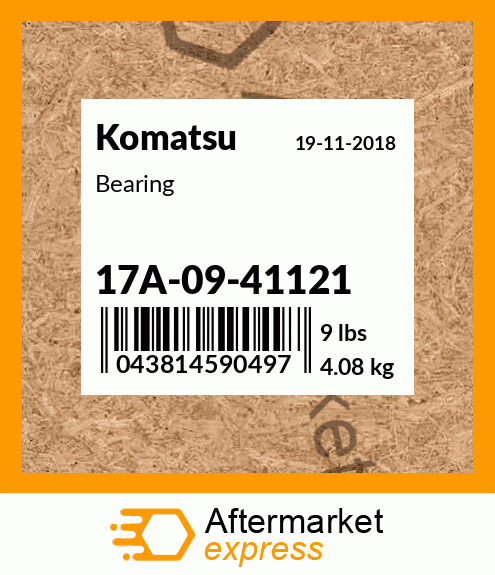 Spare part 17A-09-41121 + Bearing