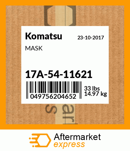 Spare part 17A-54-11621 + MASK