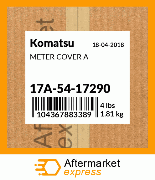 Spare part 17A-54-17290 + METER COVER A