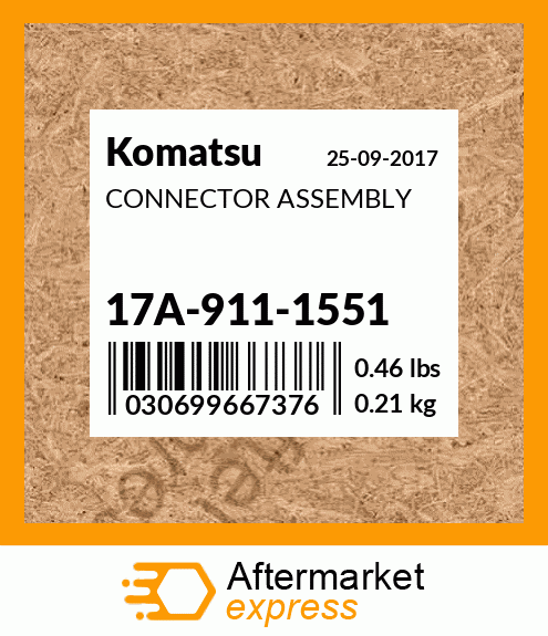 Spare part 17A-911-1551 + CONNECTOR ASSEMBLY