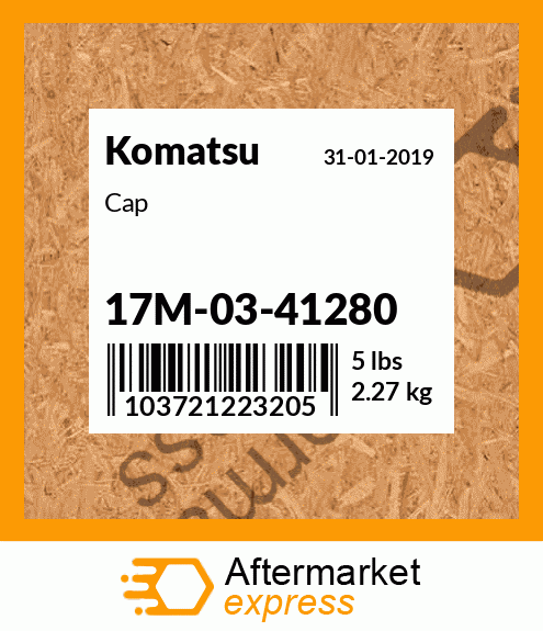 Spare part 17M-03-41280 + Cap