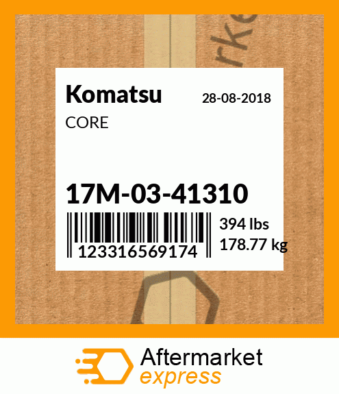 Spare part 17M-03-41310 + CORE