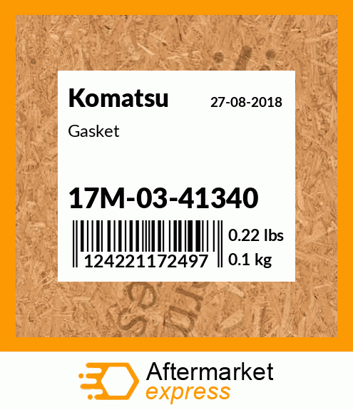 Spare part 17M-03-41340 + Gasket