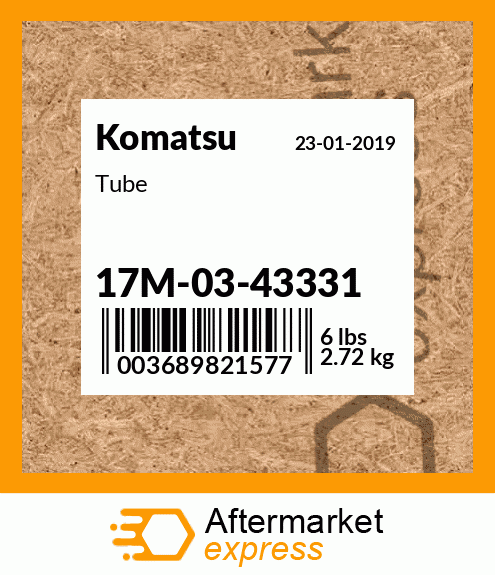 Spare part 17M-03-43331 + Tube