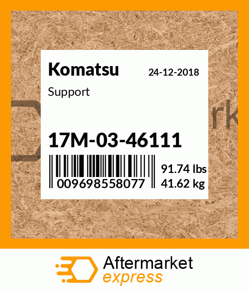 Spare part 17M-03-46111 + Support