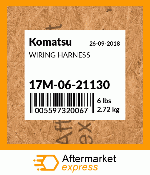 Spare part 17M-06-21130 + WIRING HARNESS