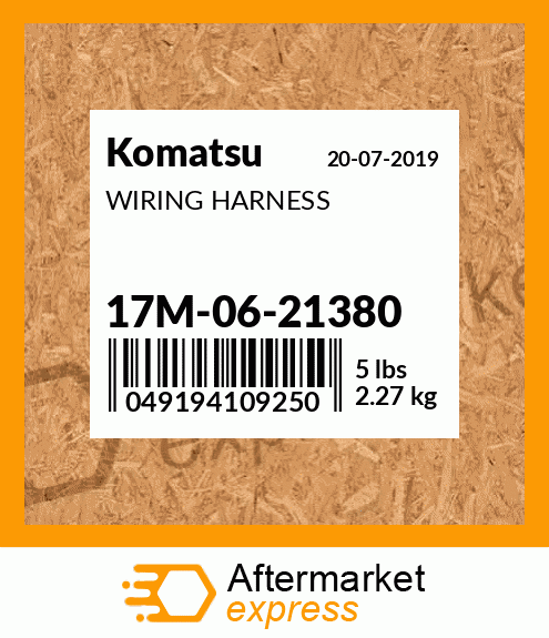 Spare part 17M-06-21380 + WIRING HARNESS