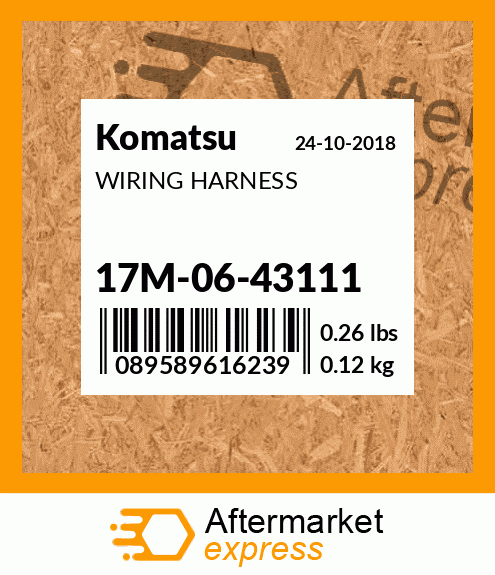 Spare part 17M-06-43111 + WIRING HARNESS