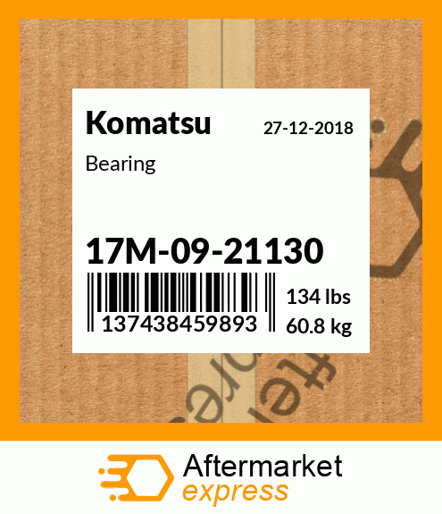 Spare part 17M-09-21130 + Bearing