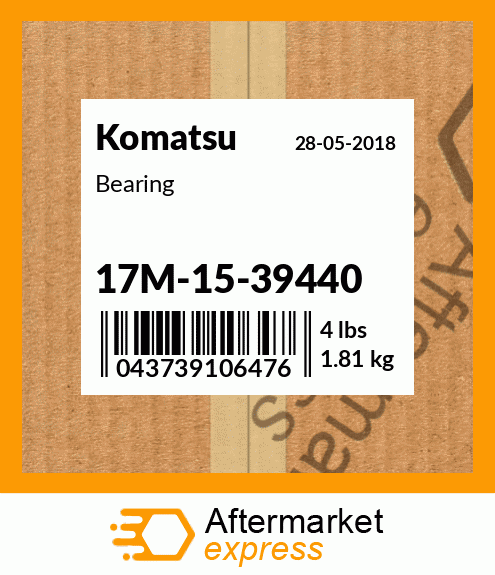 Spare part 17M-15-39440 + Bearing