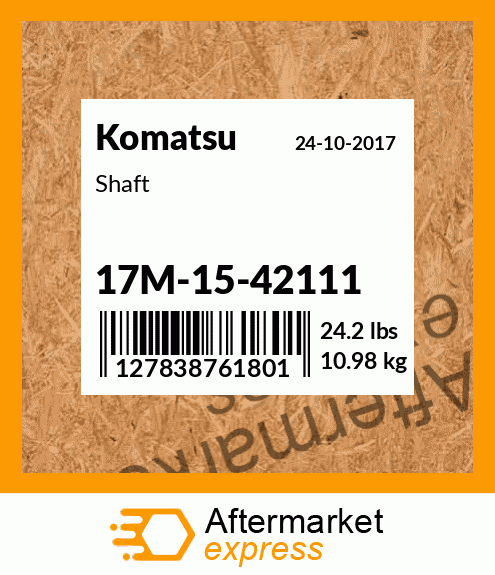 Spare part 17M1542111 + Shaft