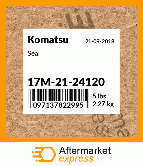 Spare part 17M-21-24120 + Seal