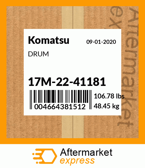 Spare part 17M-22-41181 + DRUM