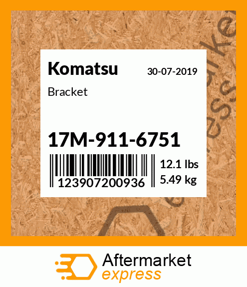 Spare part 17M-911-6751 + Bracket