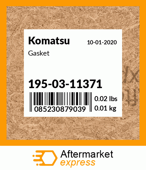 Spare part 1950311371 + Gasket