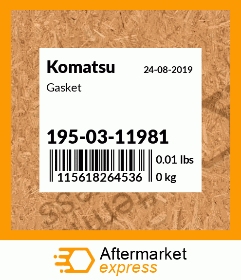 Spare part 195-03-11981 + Gasket