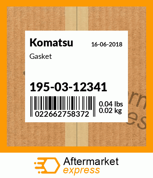 Spare part 195-03-12341 + Gasket