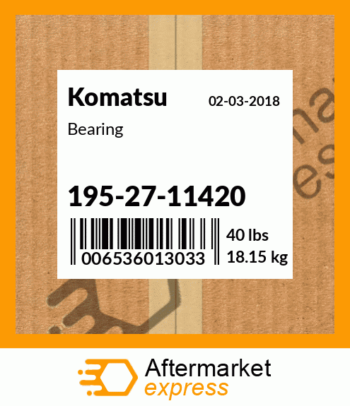 Spare part 195-27-11420 + Bearing