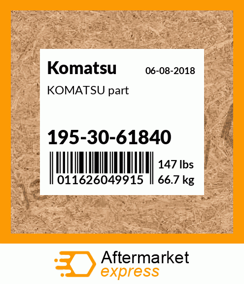 KOMATSU part