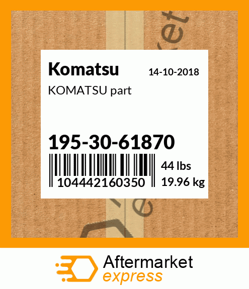 KOMATSU part