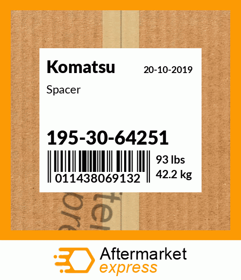 Spare part 195-30-64251 + Spacer