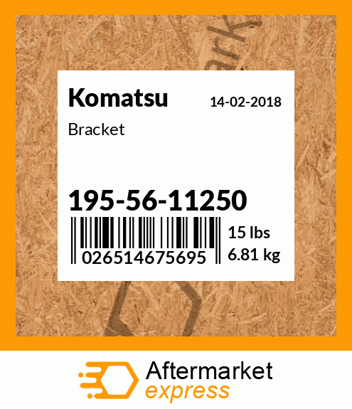 Spare part 195-56-11250 + Bracket