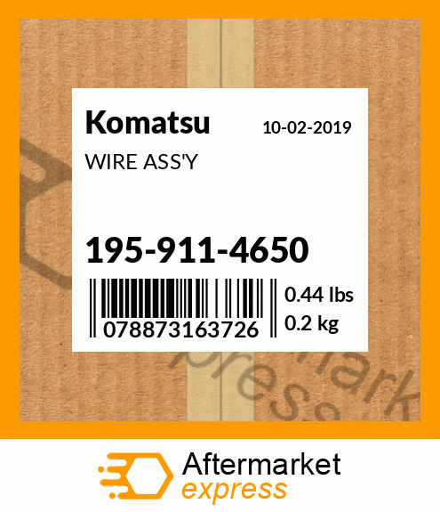 Spare part 195-911-4650 + WIRE ASS'Y