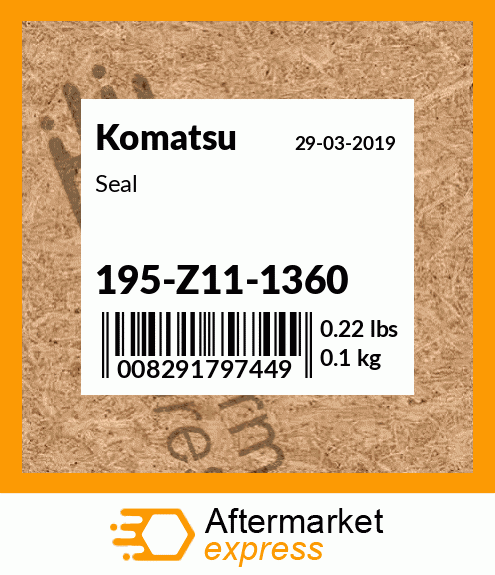 Spare part 195-Z11-1360 + Seal