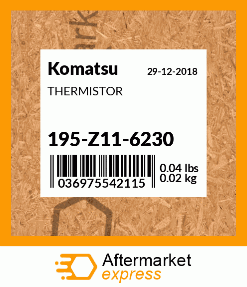 Spare part 195-Z11-6230 + THERMISTOR