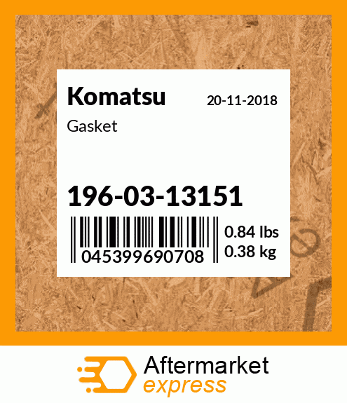 Spare part 196-03-13151 + Gasket