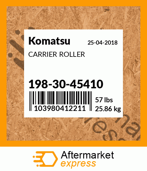 Spare part 198-30-45410 + CARRIER ROLLER