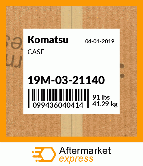 Spare part 19M-03-21140 + CASE