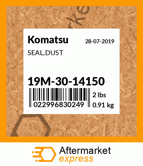 Spare part 19M-30-14150 + SEAL,DUST